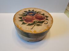 Vintage Handmade Handpainted Bentwood Small Trinket Box  picture