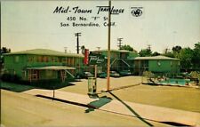 1950'S. MID-TOWN TRAVELODGE. SAN BERNARDINO, CA. POSTCARD TM9 picture