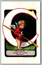 Artist Signed Cornell University Angel Cupid College Football Artist Signed H471 picture