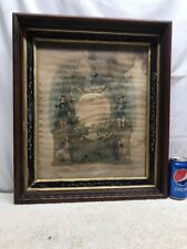 Vtg ANTIQUE Ancient Order Of Foresters FRATERNITY LODGE Shadow Box FRAME picture