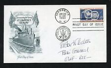 Victor N. Cabas d2018 signed autograph auto First Day Cover WWII ACE USAAF picture