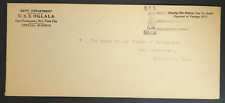 1929 Navy Department USSS Oglala Chief of Bureau Navigation Vintage Envelope picture