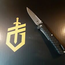 Gerber Zilch EDC 7.5in Folding Knife 7Cr  Stonewashed 3.1in Blade Black Handle picture