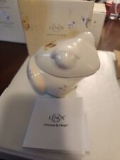 Lenox Butterfly Meadow Frog Sugar With Lid BNIB  picture