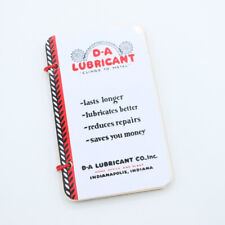 1959 D-A Lubricant Indiana Advertising Calendar Notepad Oil Recomendations  picture