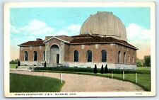Postcard Perkins Observatory, OWU, Delaware, Ohio 1928 G100 picture