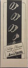 Orange Blossom Wedding Rings Traub Detroit Vintage Print Ad 1943 picture
