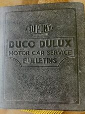 Vintage DuPont DUCO DULUX Motor Car Service Bulletins Matched Color Chips Book  picture