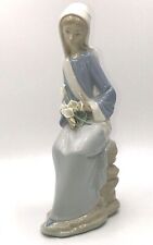 Lladro Sitting Girl with Calla Lilies #4972 Figurine Gloss Finish picture