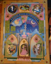 Disney Disneyland DLR Where Magic is Timeless Map With Pins Attached  picture