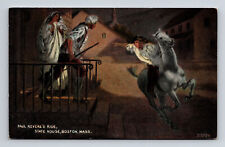 Paul Revere's Ride State House Boston MA Postcard picture