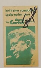 Early Jimmy Carter 1970 For Georgia Governor Signed Campaign Card picture