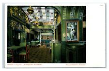Postcard Nordd Lloyd Kronprinz Wilhelm #1208 interior green U4 picture