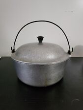 Vintage Club Aluminum Hammered Pot with Bale Handle Dutch Oven Stockpot 4.5 QT picture