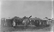 Crowd inspects a Bristol M1 monoplane on airfield ca 1917 AVIATION OLD PHOTO picture