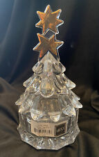 vtg Mikasa Golden Stars Covered Christmas Tree Trinket Box Collectible Crystal picture