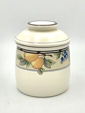 Vntg Mikasa Intaglio Garden Harvest Canister 4.25” Tall picture