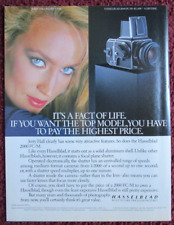 1984 HASSELBLAD 2000 FC/M Camera Print Ad ~ Model JERRY HALL Costs More per Day picture