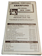 OCTOBER 1975 CNJ JERSEY CENTRAL CRANFORD NEW JERSEY OFFICIAL TIMETABLE picture