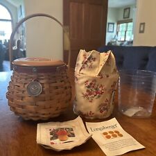 Longaberger 2004 Sweetheart Tournament Of Roses Basket, Liner, Protector, & Lid picture