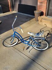SCHWINN LIL CHIK MUSCLE BICYCLE BANANA SEAT BLUE VINTAGE picture