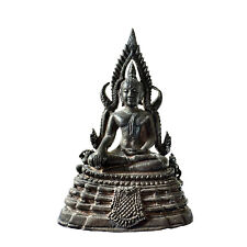 Old Buddha Chinnaraj Statue Copper mixed with brass 1.5 X 2.5 in. From Thailand. picture