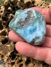 83g Stunning Natural Larimar Blue Pectolite Crystal Mineral Specimen picture