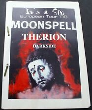 Moonspell Therion Darkside Itinerary It's A Sin European Tour 1998 picture