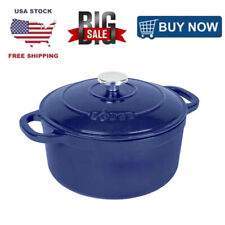 Cast Iron 5.5 Qt Enameled Dutch Oven Kitchen Home Cooking for Induction Cooktops picture