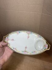 Antique Dish Plate Oval Shape With Floral Pattern Rosenthal Bavaria China picture