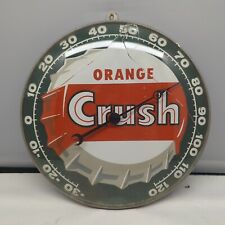 Rare Vintage 1958 Orange Crush Pam Clock Co. Thermometer Made In USA Damaged picture