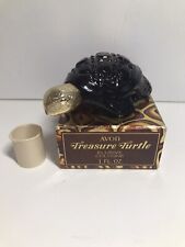 Vintage Avon Treasure Turtle Elusive Cologne With Box 1 Fluid Oz picture