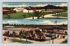 Sarasota FL-Florida, The Big Top, Ringling Bros, Monkey Island, Vintage Postcard picture