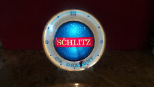 Rare vintage 1961 Schlitz On Draught Clock, Motion Spinner Globe, NICE picture