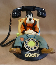 Vintage Telemania Disney Sleeping GOOFY TELEPHONE Animated Talking Corded Phone picture