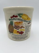 VTG CALIF USA Pottery Kitchen Canisters Pineapple upside down cake 9”x6” picture
