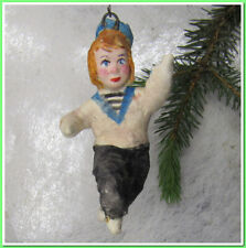 🎄Vintage antique Christmas spun cotton ornament figure #19524 picture