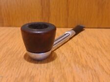 Vintage Metal Falcon Smoking Tobacco Pipe Wooden Bowl 2mm picture