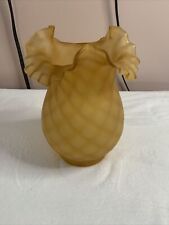 Amber Glass Satin Finish Lamp Shade Both picture