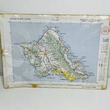 Oahu 3D Topo Topographical Map Hawaiian Islands US Army Corps Engineer Vintage picture