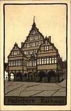 Paderborn Germany Rathaus Arts & Crafts or Art Deco c1915 Postcard picture