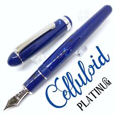 Platinum Special Edition Celluloid Ocean Blue 14K Fountain Pen picture