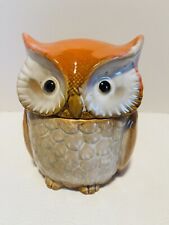 Harvest Spices Ceramic Owl Canister picture