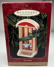 1999 Hallmark Keepsake Ornament New Home Mouse Green Ribbon Doorway FAST Ship picture