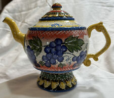 Julie Ueland Pottery Teapot Enesco “Feels Like Home” picture
