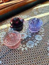 Barnes glass 2 piece reamers lot of 3, Amethyst, pink, alexanderite picture