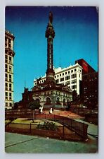 Cleveland OH-Ohio, Public Square, Antique, Vintage c1957 Souvenir Postcard picture