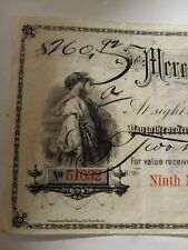 Helena Montana Merchants National Bank Check 1888 Ninth  New York w/ Vignette picture