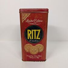 1986 Limited Edition Nabisco Ritz Crackers Tin Box 16 OZ Vintage Collectible picture