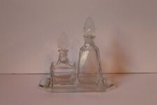 Art Deco Czech Bohemian Glass Vanity Perfume Set picture
